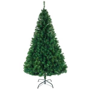 8ft künstlicher Weihnachtsbaum, Premium-Weihnachtsbaum aus fichte, schwer entflammbar, einfache Montage, 1138 astspitzen, metallständer, das Neue