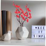 2st Simulation Pflaumenblüte Blumenvase Rosenstrauß Einmachgläser Dekoration Blumenstrauss Blumenstrauß Gefälschtes Pflaumenblütenornament DIY Pflaumenblüten-dekor Plastik R