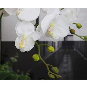 Kunstblumen Künstliche Blumen im Topf, Wohnzimmer-Simulation, Orchideenblume, Esstisch, Florale Ornamente, Kunstseidenblumen für Zuhause für jeden Anlass