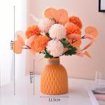 Kunstblumen Künstliche Pflanzen Gefälschte Pflanzen im Topf, künstliche Blumen mit Vase, künstliche Blumen im Topf für die Dekoration des Schlafzimmers zu Hause für jeden Anl