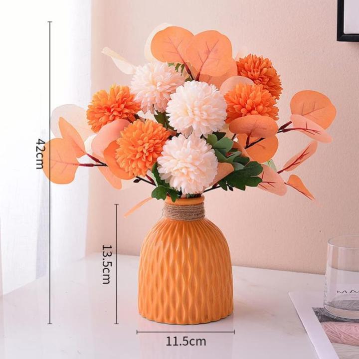 Kunstblumen Künstliche Pflanzen Gefälschte Pflanzen im Topf, künstliche Blumen mit Vase, künstliche Blumen im Topf für die Dekoration des Schlafzimmers zu Hause für jeden Anl