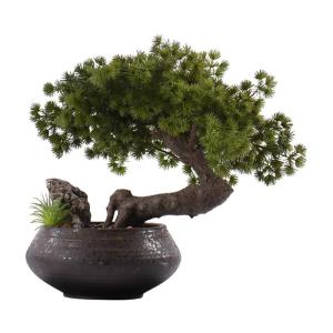 Künstlicher Bonsai-Baum Chinesische Willkommenskiefer, künstlicher Bonsai-Baum, künstliche Pflanzen, Ornament, künstliche Pflanzen, Topfdekoration, Heimbüro, Zen-Garten, Deskt