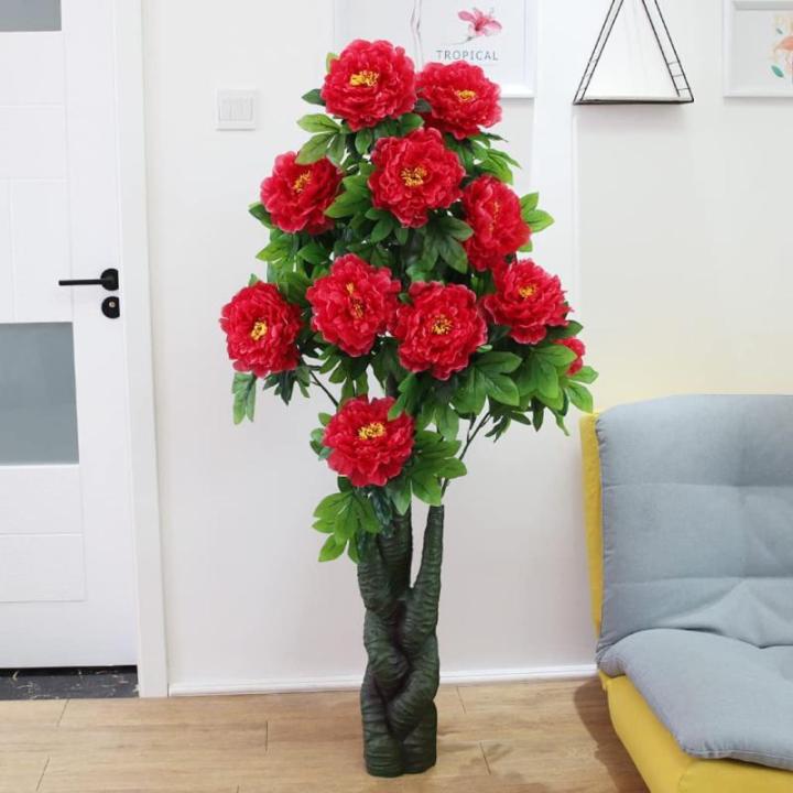 Kunstblumen Künstliche Pflanzen Künstliche Pflanzen im Topf, 150 cm/4.92 ft Imitationspflanzen für drinnen und draußen, Hausgarten, Schlafzimmer, Dekoration für jeden Anlass