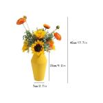 Kunstblumen Künstliches Blumenarrangement aus Sonnenblumen und Eukalyptus – fröhliche Dekoration für Tische, Hochzeiten, Büros und Zuhause – pflegeleicht für jeden Anlass