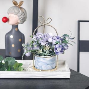 Kunstbloemen in pot, kunstbloemen als echte valse hortensia, zijden bloemen voor bruiloftsdecoratie, tafeldecoratie, woonkamer, slaapkamer, kamerdecoratie