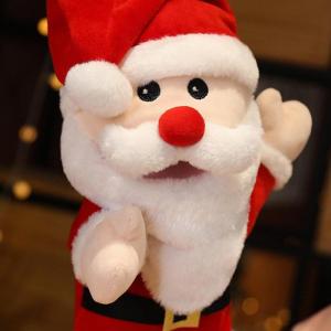 Kersthandpoppen Kerstman Handpop Kerstman Interactief Pluche Dier Kerstverhalen Leren Rollenspel Poppen Vroegschool