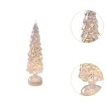 Beleuchteter Tisch-Weihnachtsbaum, Weihnachtsschmuck, Nachtlicht, Nachtlampe für Kaminsims, Schlafzimmer, Fenster, Regal, Wohnzimmer, L White