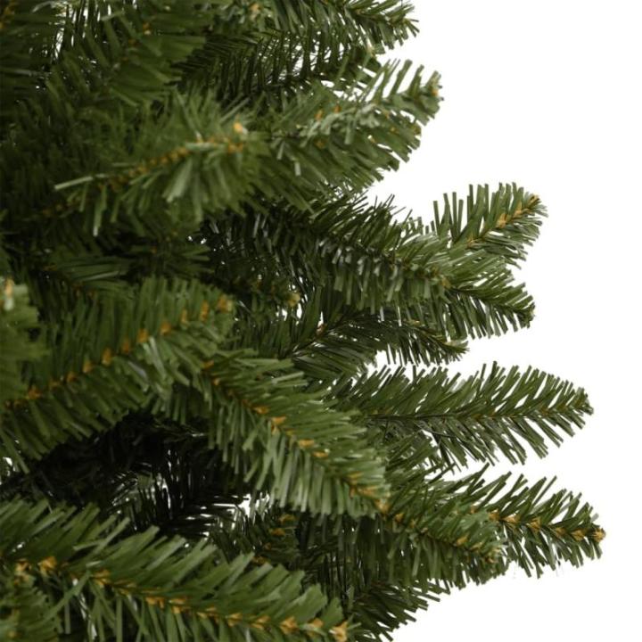 Tannenbaum Kunstbaum mit PVC-Spitzen, Weihnachtsdeko Dekobaum für Innen Außen Künstlicher Weihnachtsbaum Klappbar mit Ständer Grün 210 cm