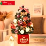 Mini Weihnachtsbaum Künstlich mit LED Beleuchtung Künstlicher Weihnachtsbaum Klein für Weinachtsdekorationen Tischplatte Tannenbaum Geschmückt Tisch Weihnachtsbaum mit Ornament