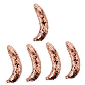 5st Bananenornamente Dekoration Mir Statue Tischschmuck Aus Obst Dekorative Früchte Bananenmodell Bananen-artware Für Disco-Party Home Obstfigur Disco-fruchtmodell Obstdekor Scha