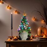 Zwerg-Weihnachtsbaum – Zwerg-Weihnachtsbäume, kleine Weihnachtswichtel, Dekoration, Weihnachtsdekoration, für Tisch, Zuhause, Zimmer, Tisch, Kamin, Büros, Halloween, Thanksgiv