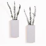 2 stuks houten wandplantenbak voor kamerplanten en gedroogde bloemen, wandhangende houten zak, moderne boerderijwanddecoratie voor woonkamer, slaapkamer, badkamer, thuiskantoor (wi
