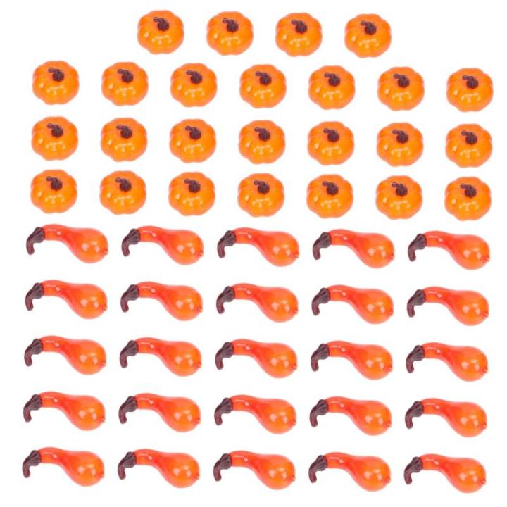 150 STK Kürbis-Ornamente Thanksgiving-Kürbisse Requisiten für die Kürbisfotografie herbstdeko Halloween orangefarbenes Outfit weihnachtsdeko lustige Kürbisdekore