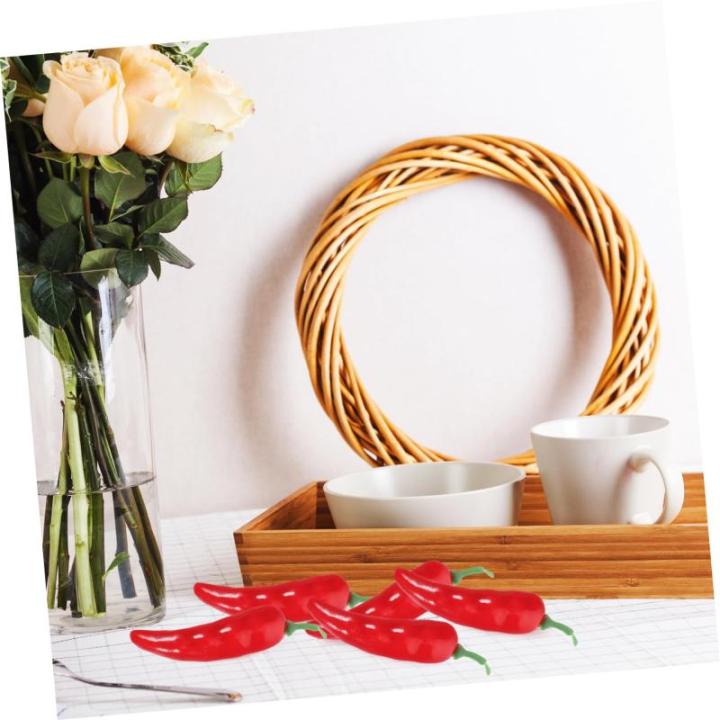 20 Stück Simulation Paprika Modell Gemüse Dekorationen Für Shop Simulation Paprika Falsche Chili Künstliche Paprika Spielzeug Requisite Simuliertes Chili Fake Chili Foto Requis