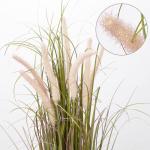 Kunstgras decoratief gras hoog, groot als echt vossenstaartgras, hoogte: 70 cm kunstgras gras grassen arrangement kunstplant kunstplant kantoor decoratie plastic planten, roze