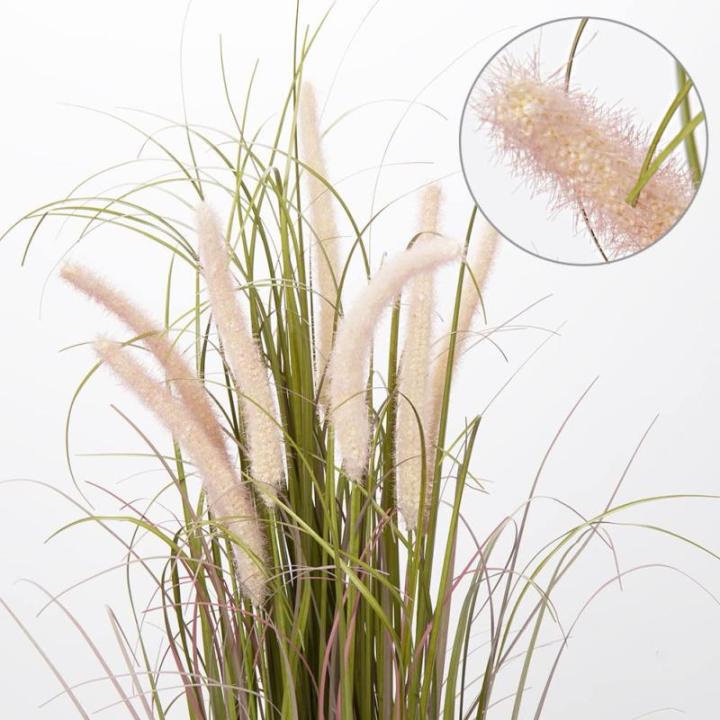 Kunstgras decoratief gras hoog, groot als echt vossenstaartgras, hoogte: 70 cm kunstgras gras grassen arrangement kunstplant kunstplant kantoor decoratie plastic planten, roze