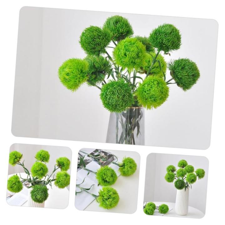 2St Simulation Pflanzenkugel Zimmerpflanze Kunstrasenball kunstpflanze kunstplflanze blumenvase Zweige für Vase Künstliche Pflanzen für den Innenbereich, hoch Weich-PVC Light Gr