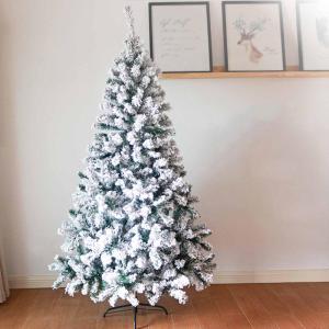 Künstlicher Weihnachtsbaum mit Schneebeflockung, Weihnachts-Weihnachtsbaum, Weihnachtskiefer mit Metallständer, voller Weihnachtsbaum für Zuhause, Party, Innen- und Außendekora