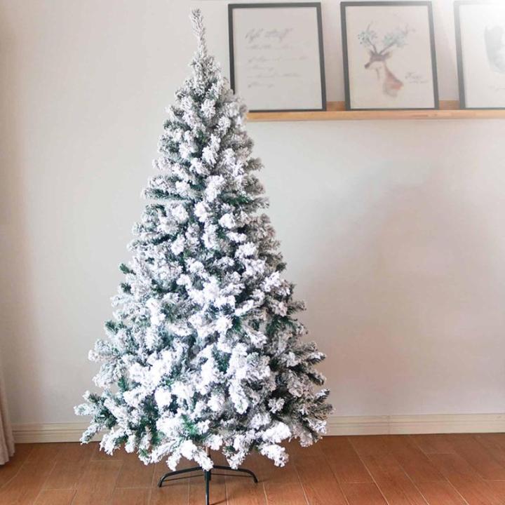 Künstlicher Weihnachtsbaum mit Schneebeflockung, Weihnachts-Weihnachtsbaum, Weihnachtskiefer mit Metallständer, voller Weihnachtsbaum für Zuhause, Party, Innen- und Außendekora