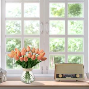 10 stuks kunstbloemen, kunstbloemen, tulp, kunstbloemen, tulp, bloemenboeket, latex, bloemen, zijde, tulp, real-touch, voor thuis, feest, bruiloftsboeket, tuindecoratie