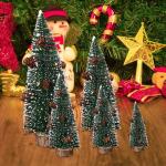 künstlicher Weihnachtsbaum Mini Tannenbaum kleine Miniatur Tanne Miniatur Weihnachtsbaum Zeder Weihnachtsbaum grüner Weihnachtsbaum künstlicher Baum Tannenbaum mit Schnee für W