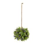 Lavendel vorm gesneden bal om op te hangen incl. 20 LED lichtketting binnen buiten 30cm