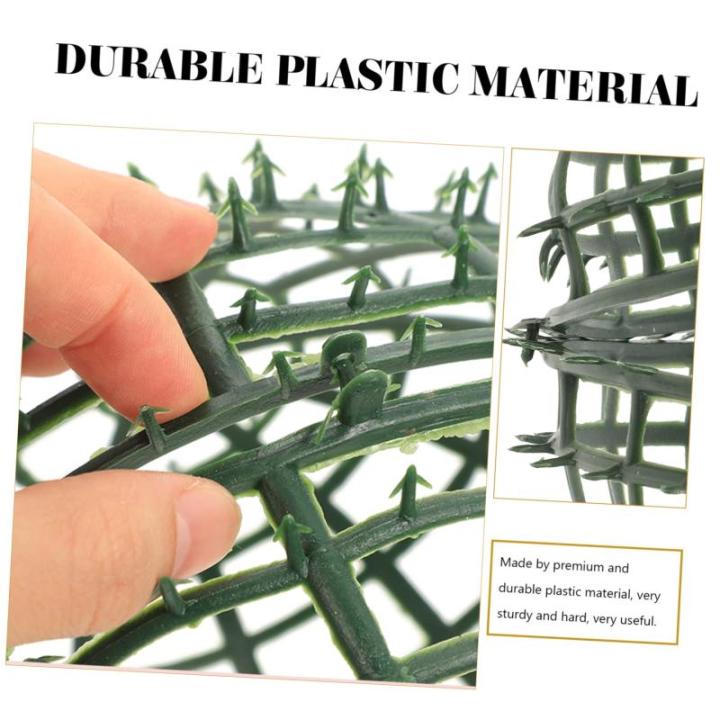 6 stuks bloemstuk bolvormig plantenrek bloemenboeket accessoires bloemenstandaard bloemenkrans van draad topiary-kooi metalen lijn kunstmatig plastic