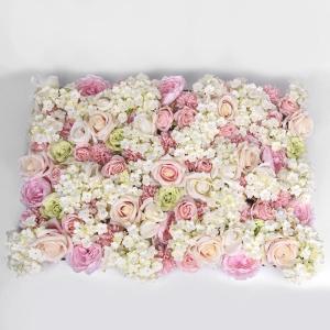 Simulationsblumenwand, Blumenreihe, Hochzeitshintergrund, Blumenwandbild, Wand, Künstliche Blumendekoration, Rose, Künstliche Blumenwand Für Kulissen, Hochzeit, Wanddekoration, 