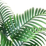 Kunstpflanzen Groß Areca Kunstpalme 90 cm im Topf Künstliche Pflanze Tropical Hawaii Grün Fake Plant für Schlafzimmer Büro Garten Hochzeit Party Deco (2 Stück)