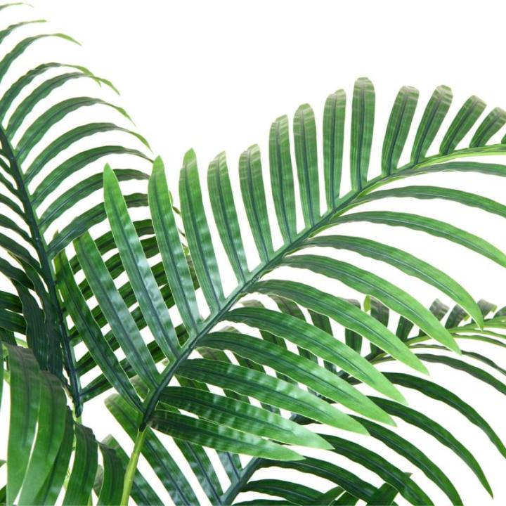 Kunstpflanzen Groß Areca Kunstpalme 90 cm im Topf Künstliche Pflanze Tropical Hawaii Grün Fake Plant für Schlafzimmer Büro Garten Hochzeit Party Deco (2 Stück)