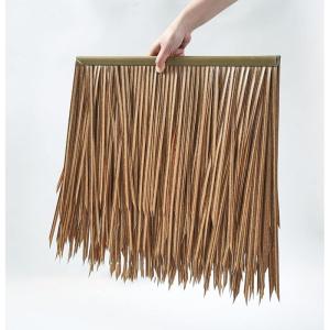 HARICSET Palmgras rol kunstmatige palmstro stro dak kunstmatige tegelsimulatie stro PE nep stro decoratie kunststof stro dak brandvertragende paviljoendecoratie (maat: 2 stuks)