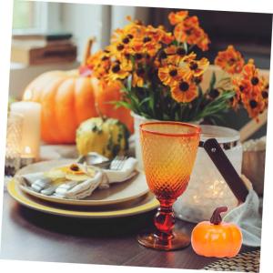 Schreibtischaufsatz 100 STK Kürbis-Ornamente Weihnachtsdeko Herbstdeko Weihnachten Kamin Schaum Halloween-Requisiten