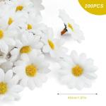 200 stuks kleine , slinger, , witte madeliefjes voor slingers, corsages, bloemenornamenten