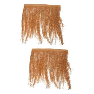 2 Stück Simuliertes Stroh Rasen Dekor Mexikanisches Strohdach Garten Strohdach Für Vogelscheuchen Kostüm Künstliches Strohdach DIY Strohdach Simulations Stroh Ornament