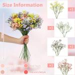Gypsophila-, 12 stuks, gemengde kleuren, kunstplanten, boeketten voor bruiloft, feest, tuin, binnenplaats, decoratie