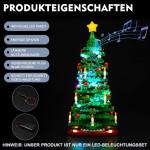 Muziekversie led-verlichtingsset compatibel met Lego kerstboom (geen model), decoratieverlichtingsset voor 40573 bouwstenen, model creatieve speelgoedverlichting