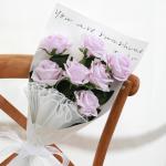 10 stuks kunstmatige zijden roos bloemen enkele stengel neprozen bloemen voor thuis feest bruiloft boeket (lichtpaars)