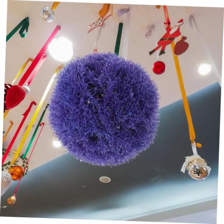 Ball Aus Kunstrasen Künstliche Pflanzenkugel Topiary-Ball Pflanzenkugeln Aus Grünem Gras Deckengras-kugeldekor Buchsbaum Kugel Dekorative Hängende Kugeln Mooskugeln Plastik Viol