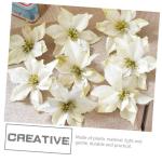 15st Weihnachtsblume Christbaumschmuck Weihnachtssternkranz Selber Machen Weihnachtssternblüten Künstliche Pflanzen Im Freien Weihnachtsglitter Künstliche Golden Plastik