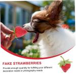 2 Sätze Simulierte Erdbeere Künstliche Frucht Zum Basteln Erdbeere Küchendekoration Künstliche Schaumstofffrucht Künstliche Erdbeeren Erdbeerspielzeug Künstliche 18 Stück * 
