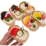 Fake Kuchen künstliche Kuchen 12 Stücke Simulierte Brot Modell Dessert Gefälschte Cupcake Modell Simulation Cupcake Display Requisiten Realistisches Essen