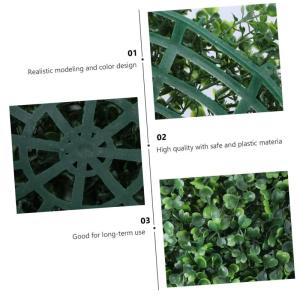 1Stk Simulierter Mailänder Ball deckenverkleidung Artificial Plants Indoor Runde künstliche Pflanzenkugeln Topiary-Kugeln hängen nachgemachter Grasball Pflanzenkugelverzierung