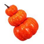 3st Schaumkürbis Halloween-kürbis-Ornamente Realistisches Kürbismodell Obstsammelfiguren Simulationskürbis Gestapelte Künstliche Kürbisdekoration Gestapeltes Kürbisdekor Ora