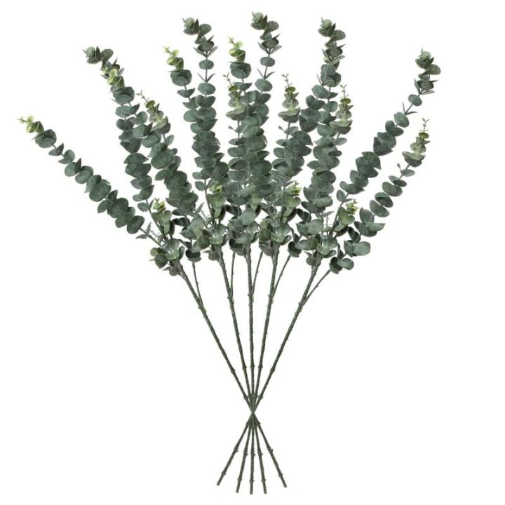 5 stuks kunstmatige eucalyptusplanten, , decoratie, eucalyptus met 3 takken, droogbloemen, decoratie voor woondecoratie, hoogte 74 cm