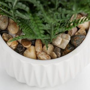 Nepplanten binnen in keramische pot 32 cm kunstmatige Boston varenplant ingemaakte decoratieve kunstmatige plant groen kamerplant faux varenbladeren voor thuiskantoor badkamer slaa
