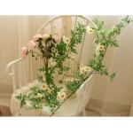 Simuliertes Gänseblümchen-Rattan, Dekoriert Mit Rattanblumen Aus Heizungsrohren, Wandpflanzen Zur Beschattung, Länge 170 cm(Roze)