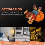 3 STK Kürbis-Vogelscheuche Vogelscheuche-kürbis-Ornamente Halloween-partygeschenke Künstliche Halloween-kürbisse Scarecrow-figurenspielzeug Kürbishandwerk Belohnung Herbst Har