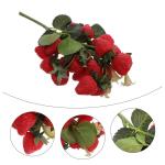 4 Stück Simulierte Obstspieße Künstliche Erdbeeren Lebensechte Obst Requisiten Künstliche Früchte Für Die Dekoration Künstliche Früchte Dekor Obst Requisiten