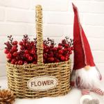 24 stuks rode bessenstelen, kunstbourgondische, rode bessen, picks, hulst, rode bessen, takken, kerstbessen, steel, picks voor kerstboom, doe-het-zelf handwerk, bruiloft, feestdage
