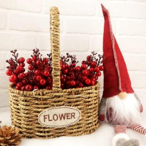 24 stuks rode bessenstelen, kunstbourgondische, rode bessen, picks, hulst, rode bessen, takken, kerstbessen, steel, picks voor kerstboom, doe-het-zelf handwerk, bruiloft, feestdage